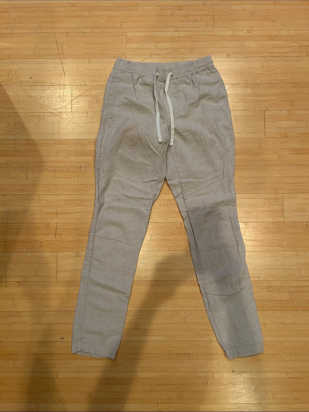 J. Crew Cream Drawstring Joggers
